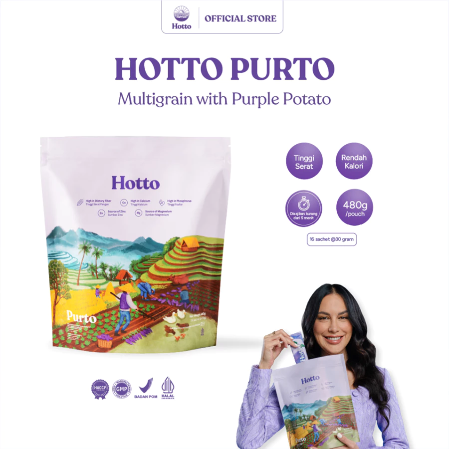 Hotto Purto Multigrain with Purple Potato 1 Pouch